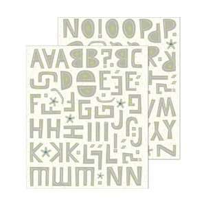  K&Company Sticker Medley Alphabet; 6 Items/Order Kitchen 