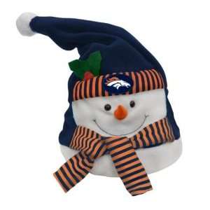  Denver Broncos Animated and Musical Snowman Hat Sports 