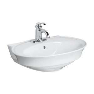  Serif Bathroom Sink with Single Hole Faucet Drilling: Home 