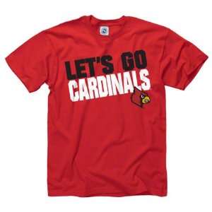    Louisville Cardinals Red Youth Slogan T Shirt: Sports & Outdoors