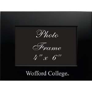  Wofford College   4x6 Brushed Metal Picture Frame   Black 
