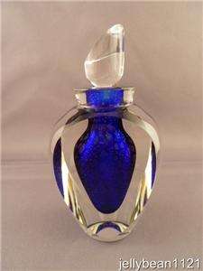 Correia Signed Limited Edition Perfume Bottle in Cobalt  