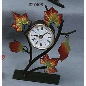 Creative Gifts LEAF CLOCK IN BRANCHES, 7.75
