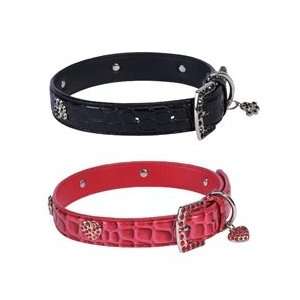  Charmed Croco Collars In Red or Black