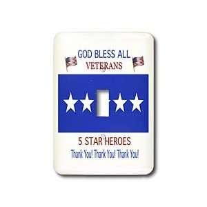   star heroes. Five star generals flag and Thank You   Light Switch