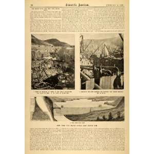   American Croton Dam New York   Original Print Article