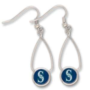  SEATTLE MARINERS OFFICIAL LOGO EARRINGS: Sports & Outdoors