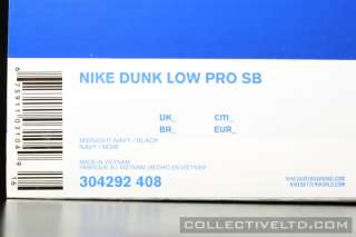 2011 Nike SB Dunk Low Pro janoski koston 304292 408 MIDNIGHT NAVY 