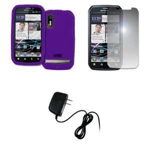  EMPIRE Purple Silicone Skin Case Cover + Mirror Screen 
