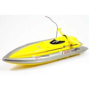 32 RC Majesty 800S Racing Boat (Yellow): Toys & Games