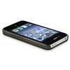  Smoke Crystal Hard Case Cover+PRIVACY LCD FILTER Film for iPhone 4 