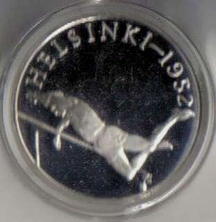 SILVER MEDAL ~ HISTORY OF THE OLYMPIC GAMES   HELSINKI 1952   No. 26 