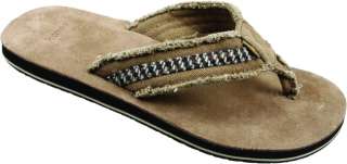 Sanuk Mens Fraid So Leather Thong Flip FLops Sandals  