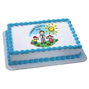    Happy Fathers Day Edible Cake Topper Decoration: Everything Else