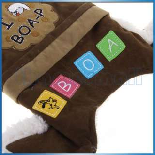 Cute Pet Dog Puppy Hoodie Coat Jacket Clothes Apparel w/ Fluffy Rim L 