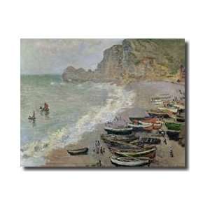   Etretat Beach And The Porte Damont 1883 Giclee Print