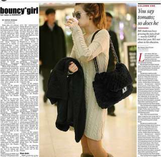 New Korean Fashion Style Women Handbag Soft Cotton Chain Shoulder Bag 