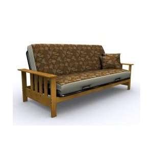   Products Mead Wood Futon Bed Frame with Flat Armrest: Home & Kitchen