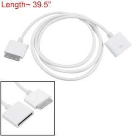  White Extension Cable Dock Extender Cord for Iphone 4 4g 