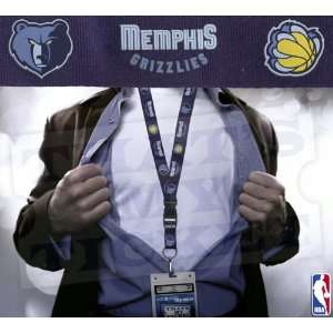  Memphis Grizzlies NBA Lanyard with Ticket Holder   Blue 