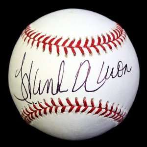  Autographed Hank Aaron Ball   Oml Jsa: Sports & Outdoors