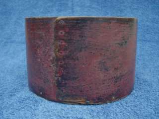 OLD ANTIQUE RED COLOR PAINTED PANTRY MEASURE BOX  