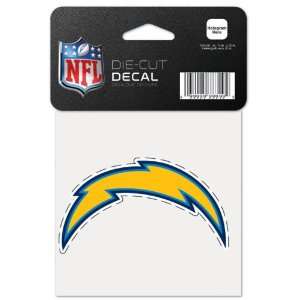  San Diego Chargers 4x4 Die Cut Decal: Sports & Outdoors