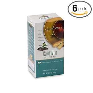 Davidsons Tea Carob Mint, 25 Count Tea Grocery & Gourmet Food