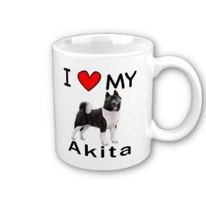  I Love My Akita Coffee Mug 