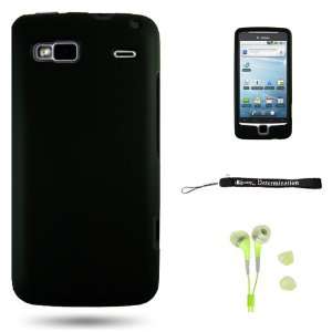  Black Premium Rubberized Snap on Case Cover for HTC G2 