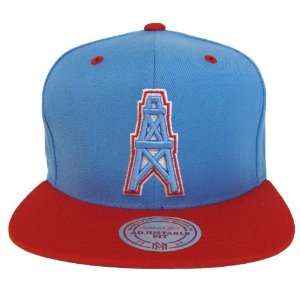  Houston Oilers Mitchell & Ness Logo Snapback Cap Hat 