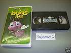 Bugs Life VHS Clamshell Disney Pixar BONUS Footage