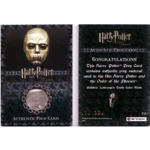  Death Eater Mask #/130 Prop Card Ci3   Harry Potter Order 