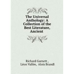   , Ancient . LÃ©on VallÃ©e, Alois Brandl Richard Garnett  Books