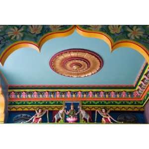 Decoration Detail in Mariamman Hindu Temple by Krzysztof Dydynski 