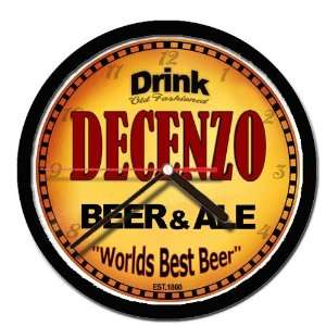  DECENZO beer ale cerveza wall clock 