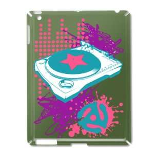 iPad 2 Case Green of Neon Turntable 60s 70s 80s 90s Vinyl DJ 