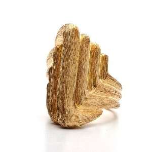  HENRY DUNAY Sabi Gold Textured Ring Jewelry