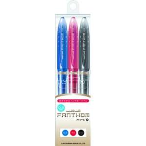  Uni ball Fanthom Erasable Gel Ink Pen   0.5 mm   3 Color 