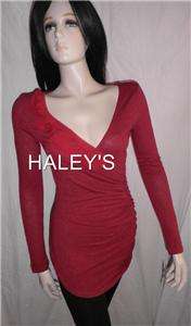 NEW INC RED ROSE VALENTINES DAY CASUAL TOP SIZE SMALL  