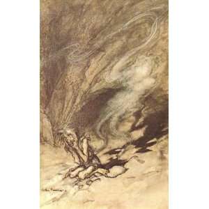 Hand Made Oil Reproduction   Arthur Rackham   32 x 52 inches   The 
