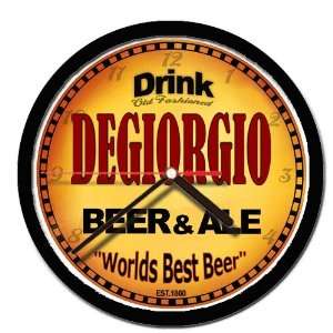  DEGIORGIO beer ale cerveza wall clock 