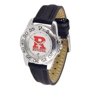  Rutgers Scarlet Knights Suntime Ladies Sports Watch w/ Leather Band 