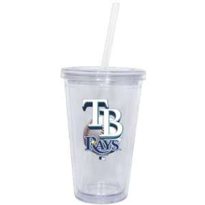  Tampa Bay Rays Double Wall Tumbler with Straw Sports 