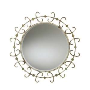   Wall Mirror Decor with Rustic Metal Finished Frame: Home & Kitchen