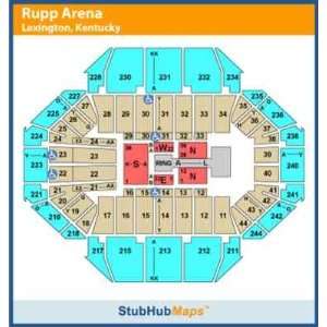  1 8 Tickets WWE Raw 7/28/12 Rupp Arena RING N J 