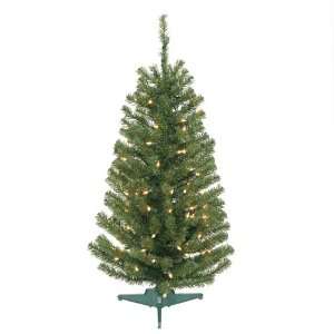  3 Pre Lit Balsam Fir Artificial Christmas Tree   Clear 