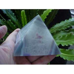    E1402 Gemqz Banded Agate Pyramid X large  