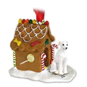  NEW Whippet Ginger Bread House Christmas Ornament Pet 
