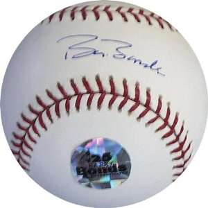  Barry Bonds Autographed Baseball (Unframed): Sports 